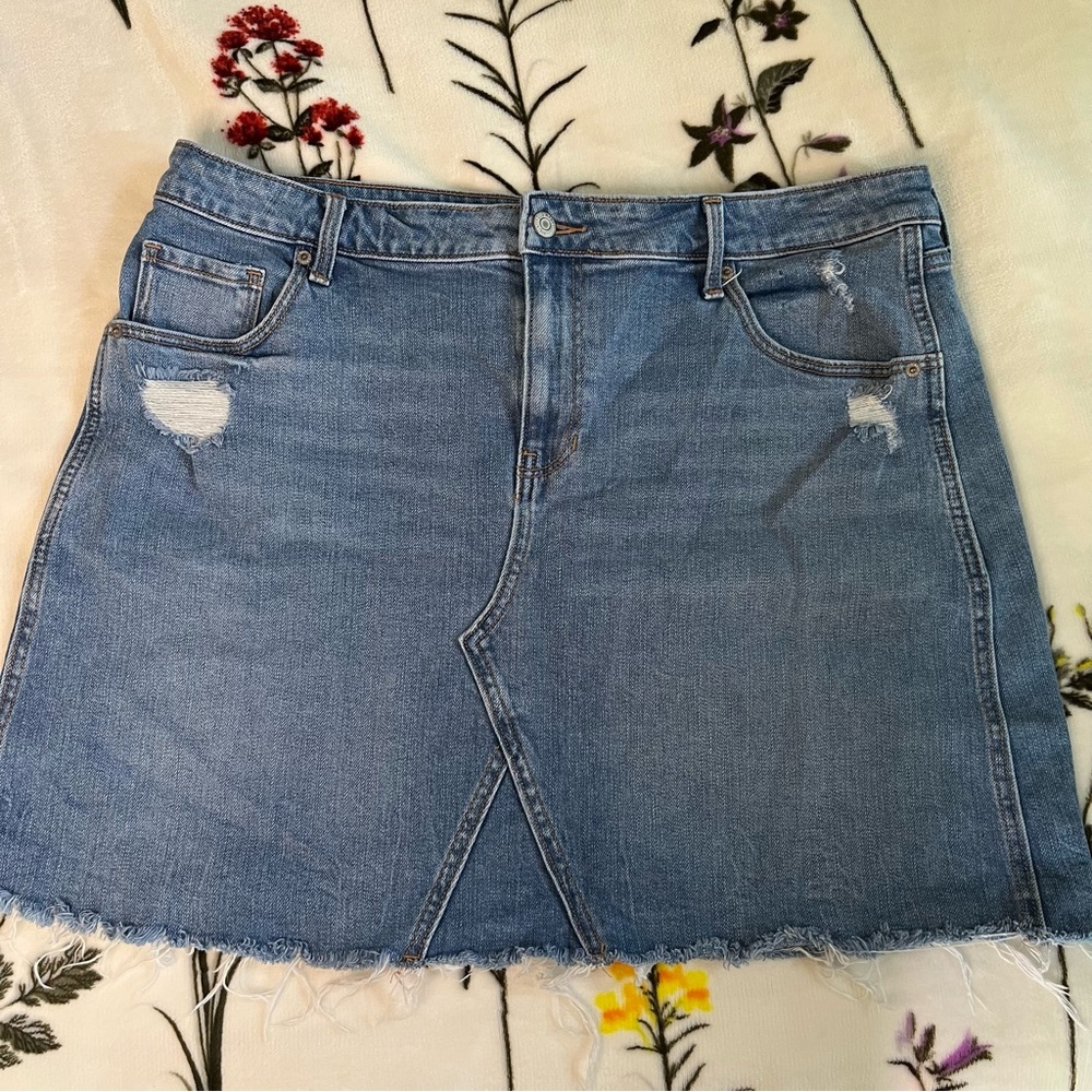 Old Navy Blue Denim Mini Skirt